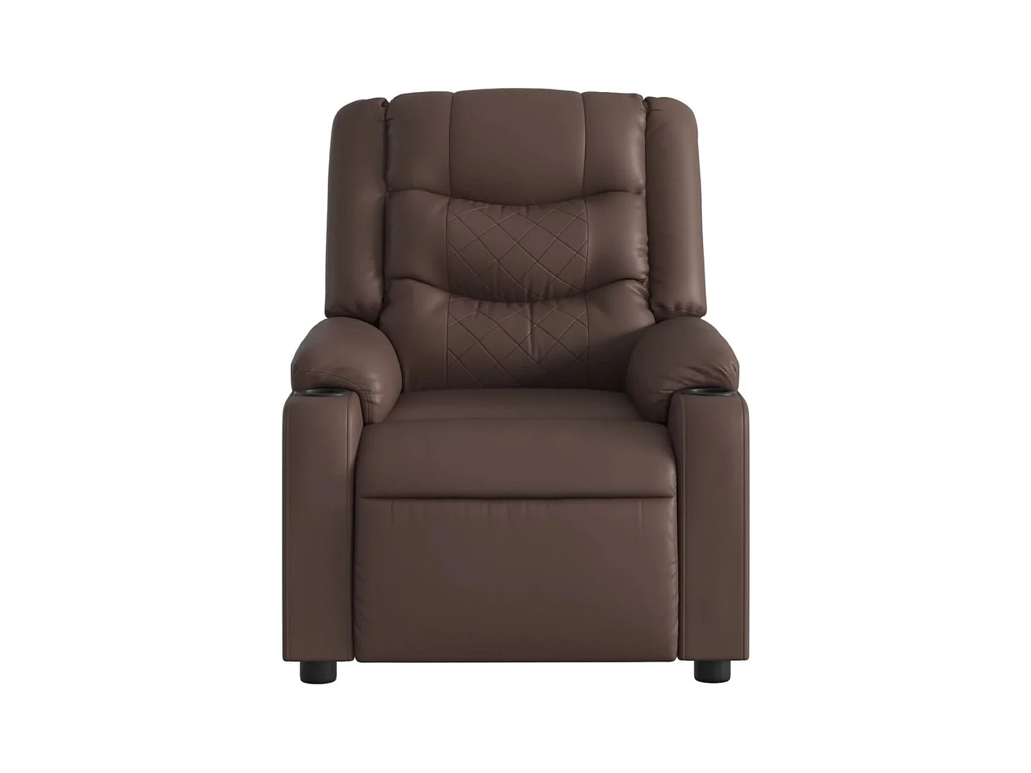 Relaxsessel Braun Kunstleder