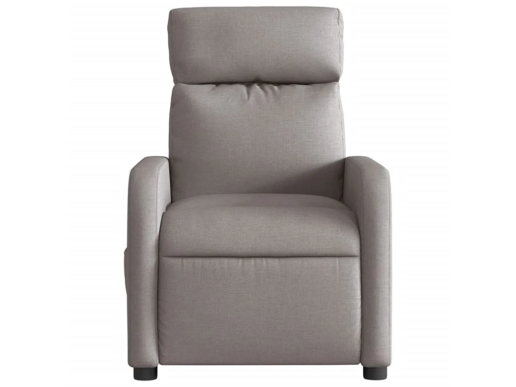 Fauteuil verstelbaar elektrisch stof taupe