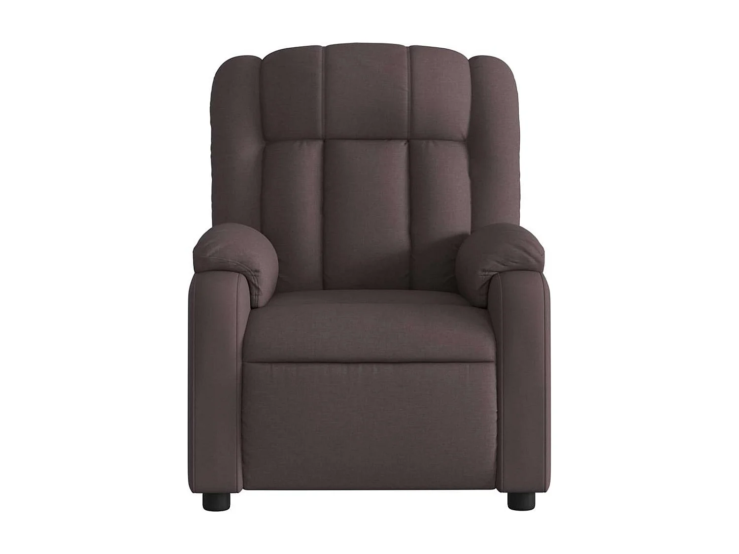 Fauteuil inclinable Marron foncé Tissu