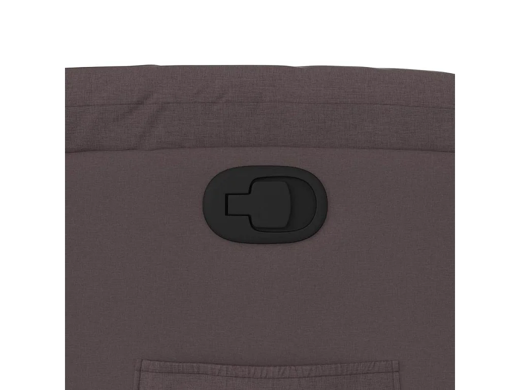 Fauteuil inclinable Marron foncé Tissu