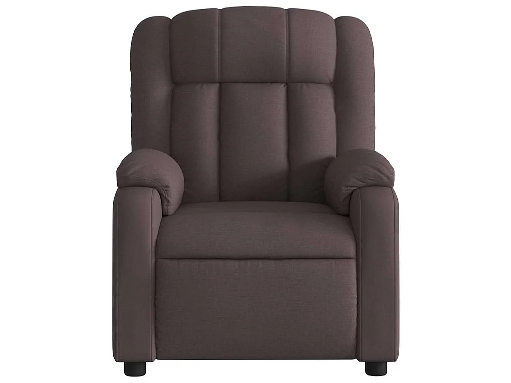 Fauteuil inclinable Marron foncé Tissu