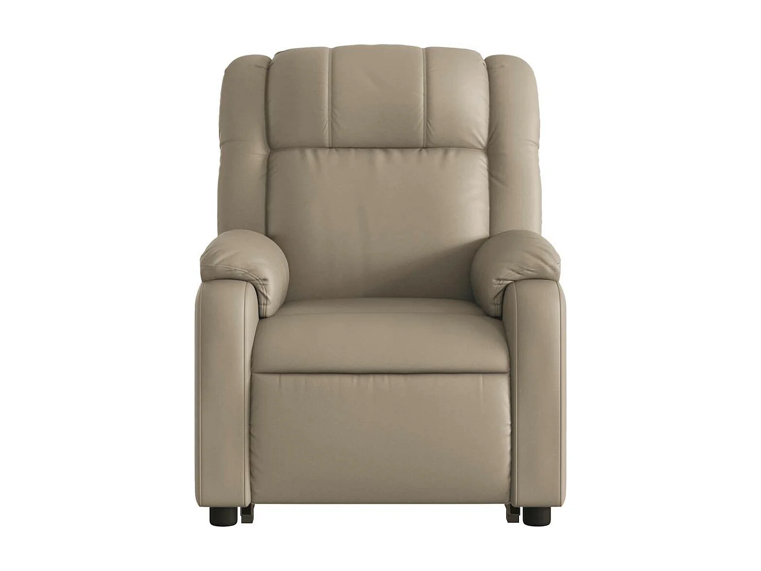 Fauteuil inclinable de massage électrique cappuccino similicuir