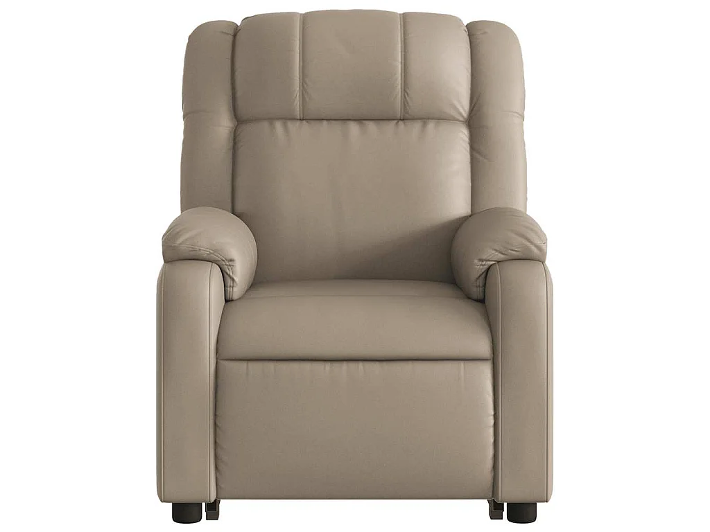Poltrona Alzapersona Massaggio Elettrica Cappuccino Similpelle