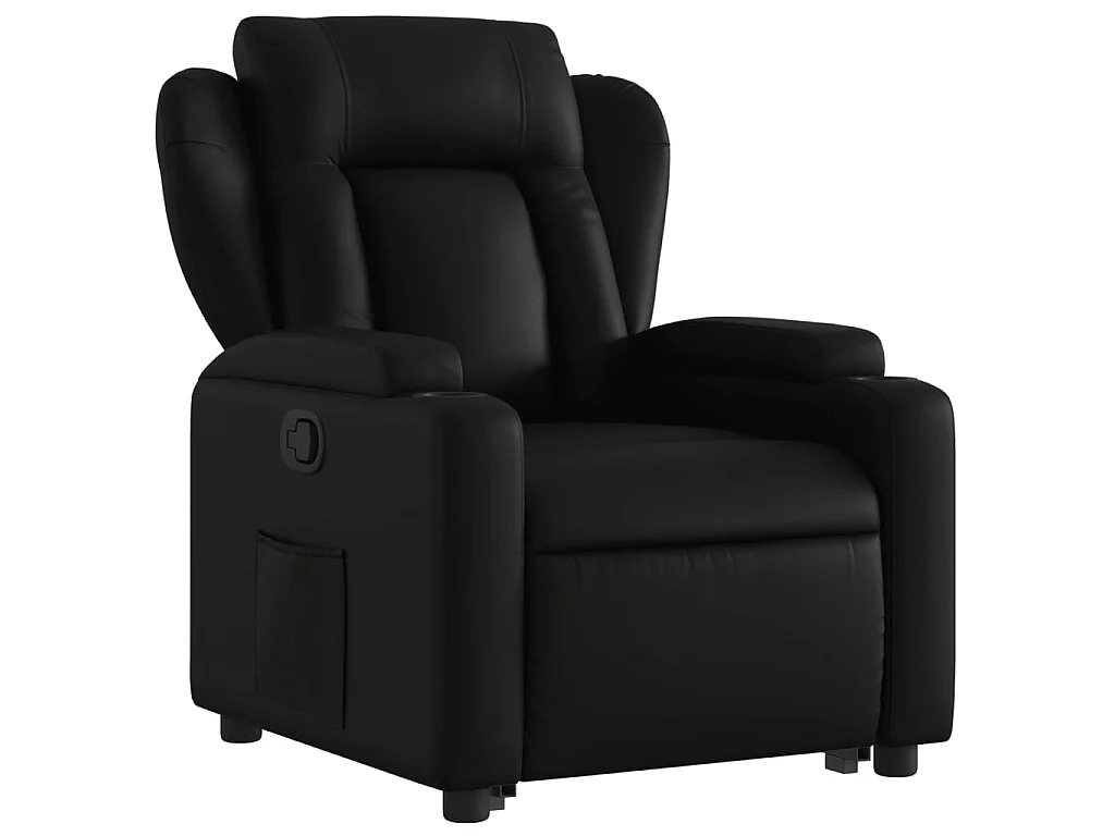 Fauteuil inclinable Noir Similicuir