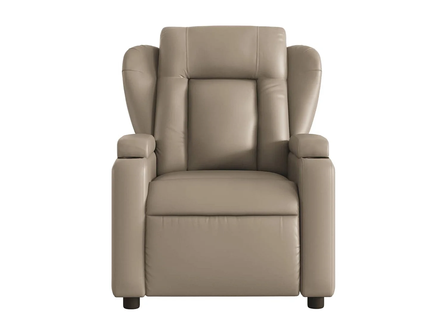 Fauteuil de massage inclinable électrique cappuccino similicuir