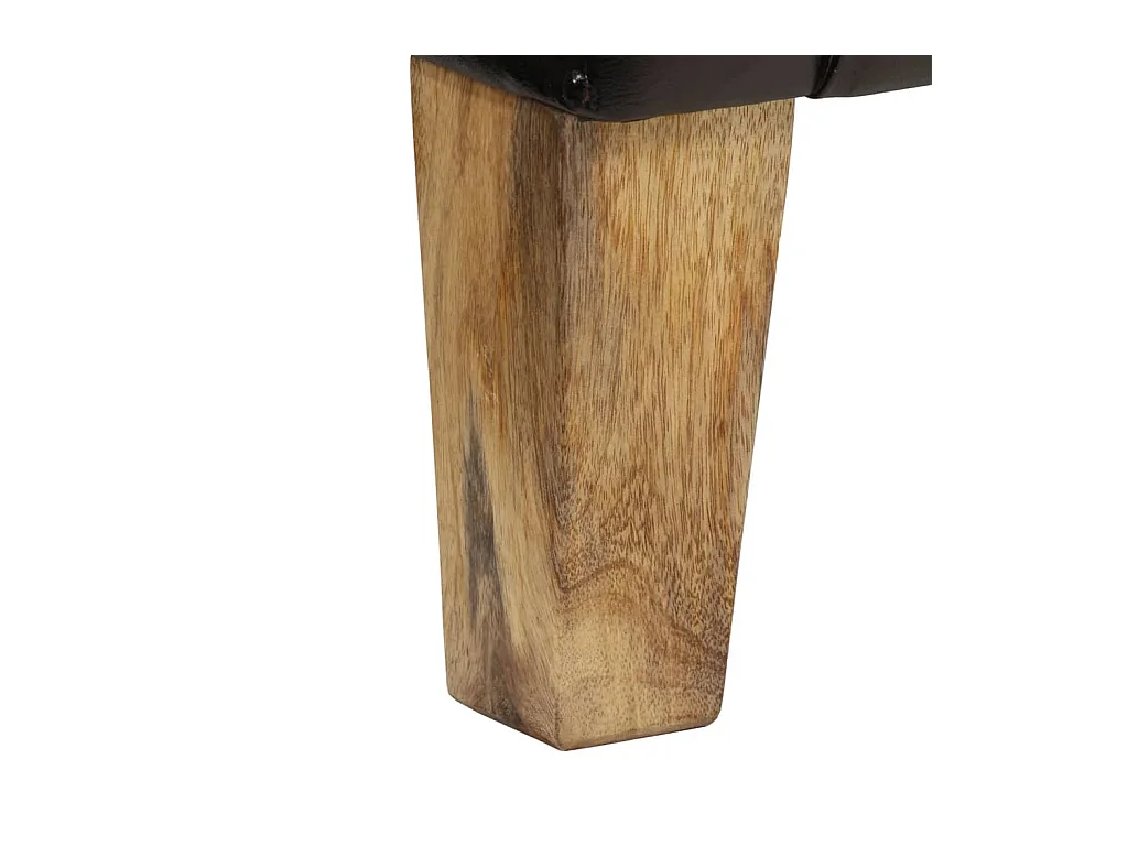 Chaise cabriolet noir cuir véritable