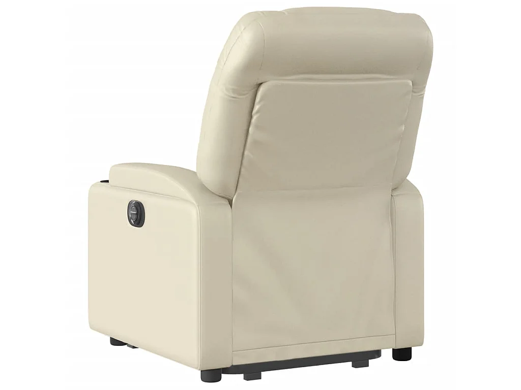 Fauteuil inclinable Crème Similicuir