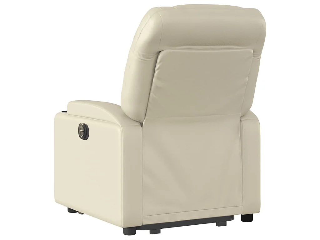 Fauteuil inclinable Crème Similicuir