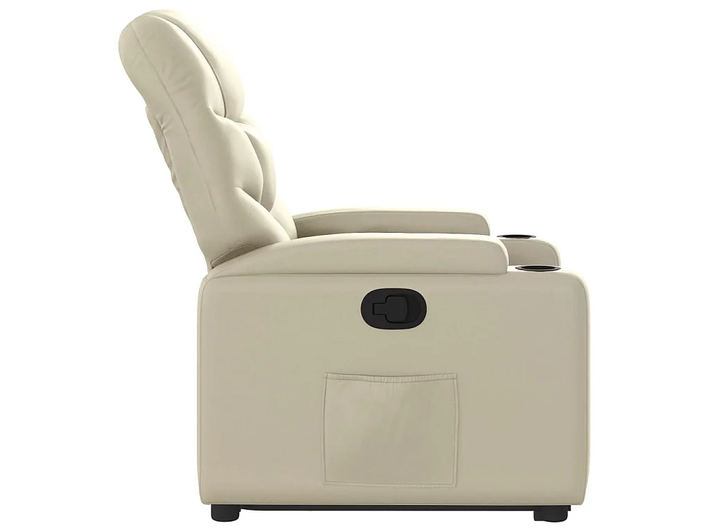 Fauteuil inclinable Crème Similicuir