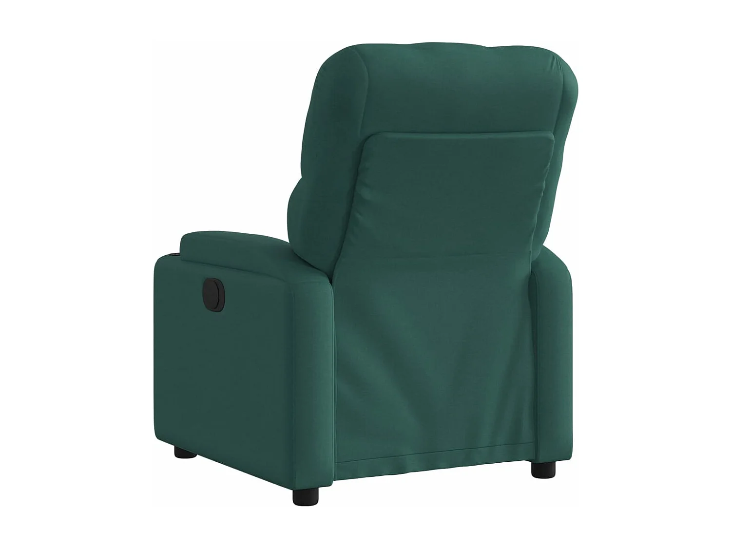 Fauteuil inclinable électrique Vert foncé Tissu