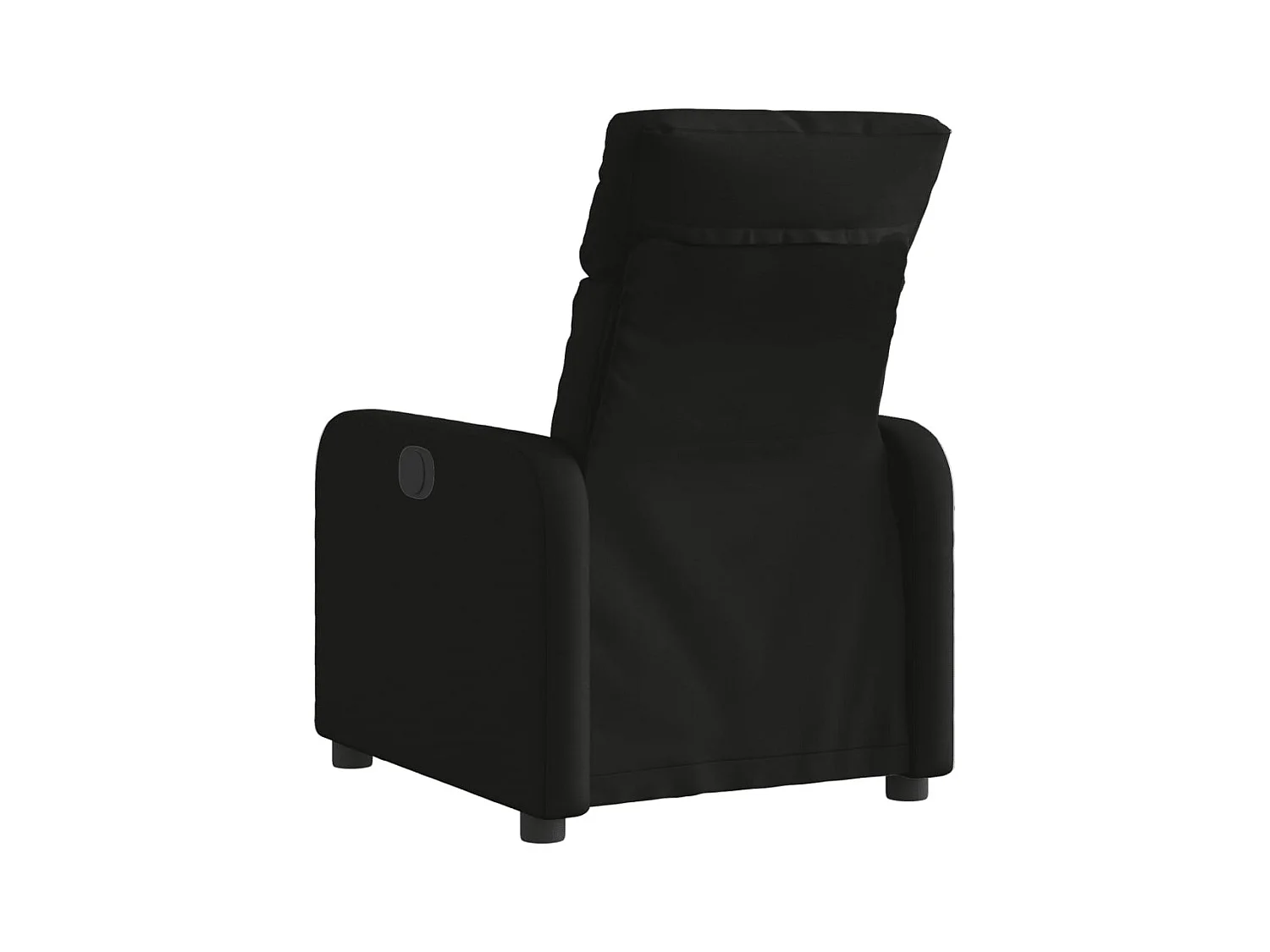 Fauteuil verstelbaar elektrisch stof zwart