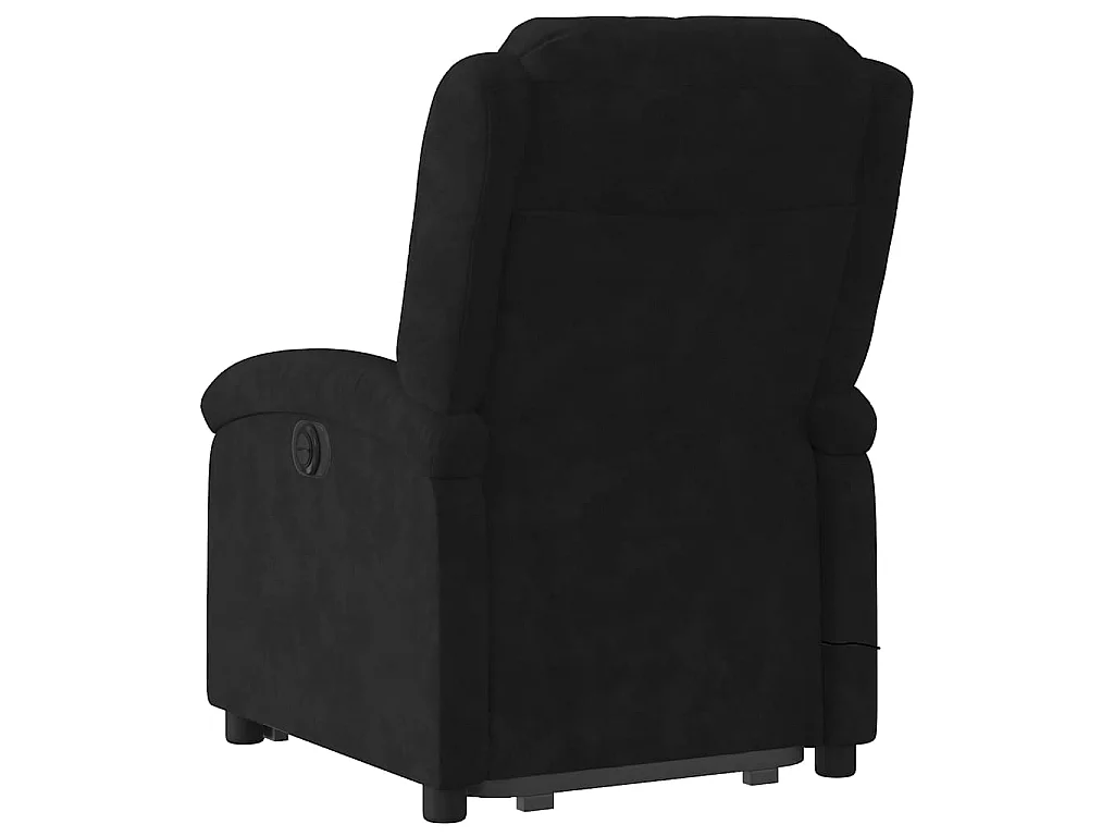 Fauteuil inclinable de massage électrique noir velours