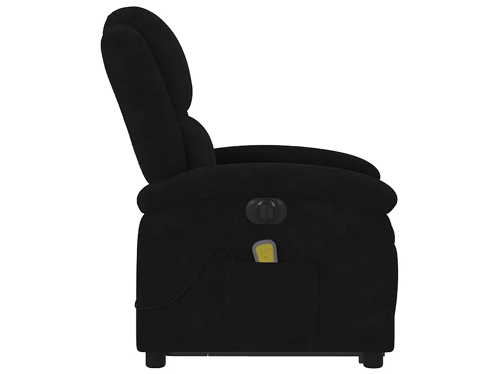 Fauteuil inclinable de massage électrique noir velours