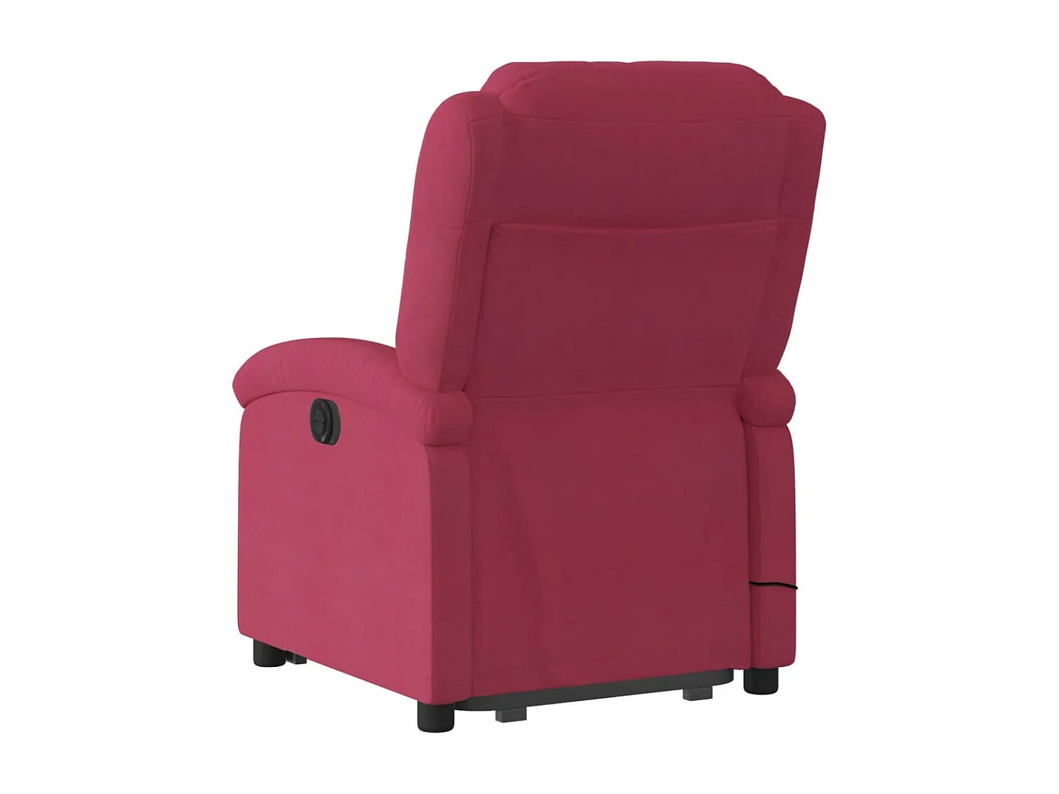 Massagesessel mit Aufstehhilfe Elektrisch Weinrot Samt