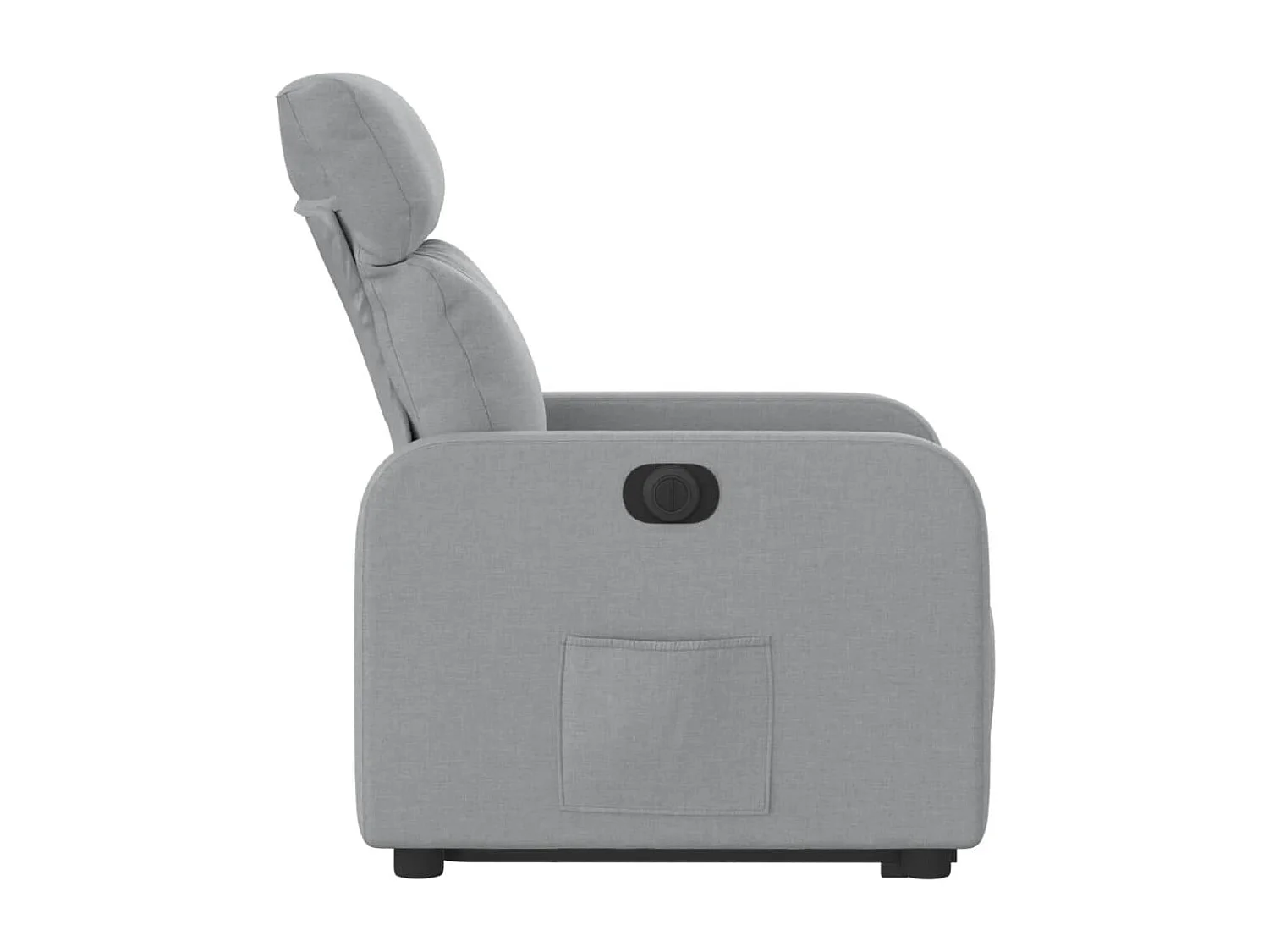 Poltrona Reclinante Alzapersona Elettrica Grigio Chiaro Tessuto