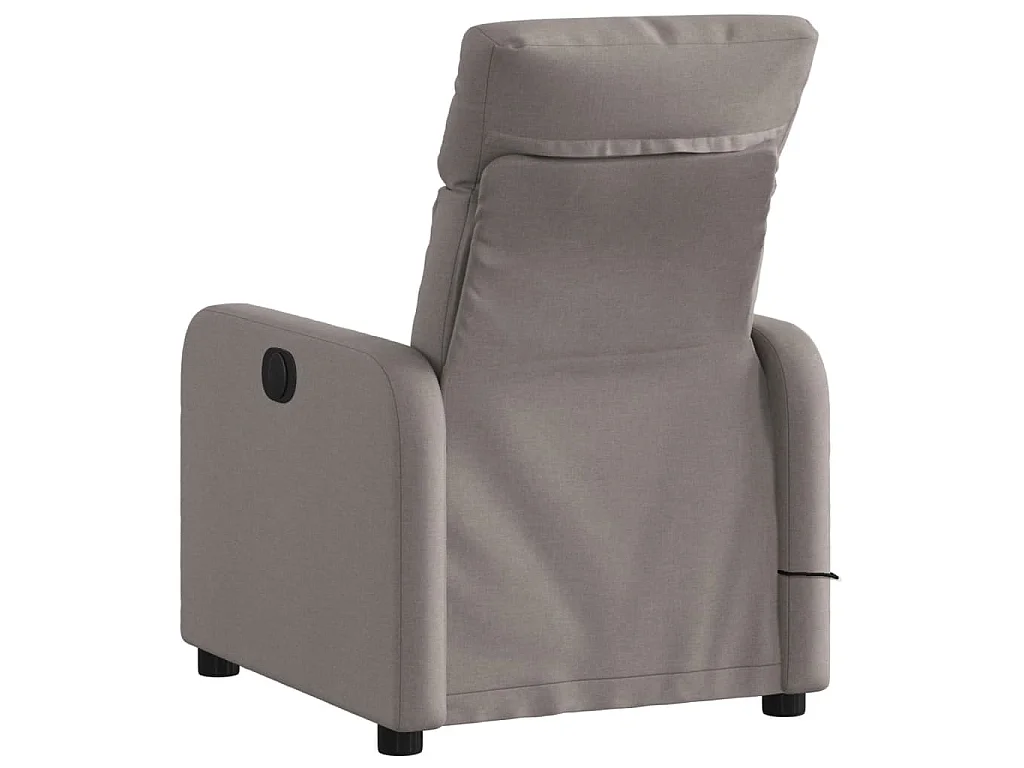 Massagesessel Taupe Stoff