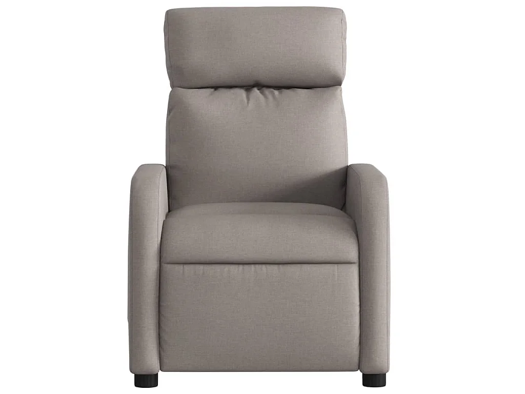 Massagesessel Taupe Stoff