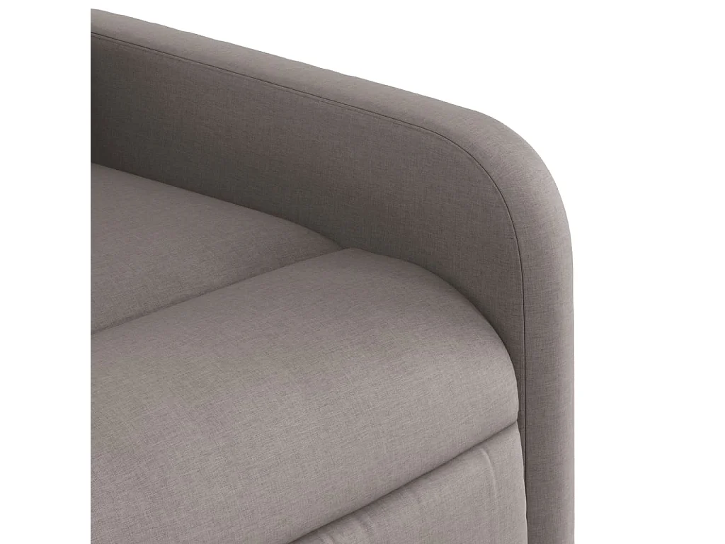Massagesessel Taupe Stoff