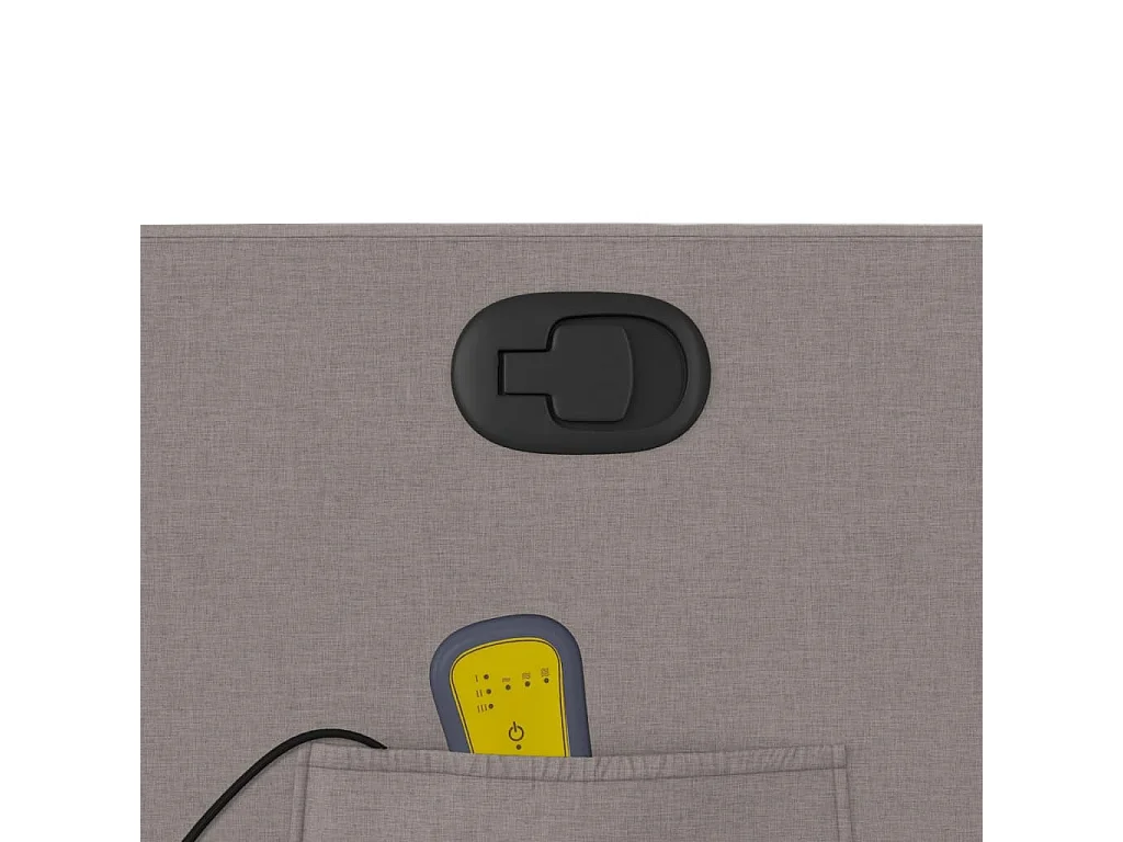 Massagesessel Taupe Stoff