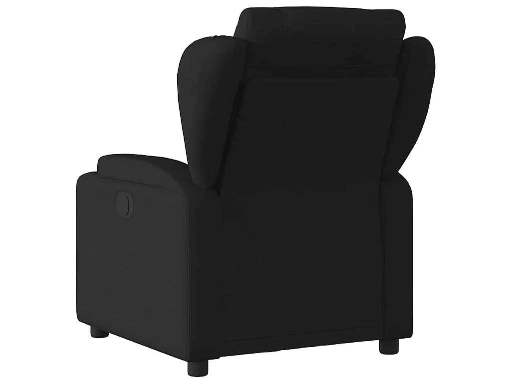 Fauteuil inclinable électrique Noir Tissu