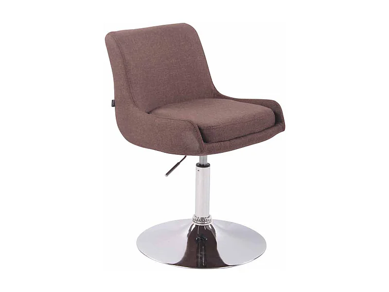 Fauteuil pivotant - Tissu & Antique - Marron - Club