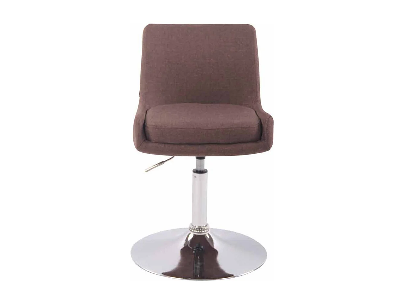 Fauteuil pivotant - Tissu & Antique - Marron - Club