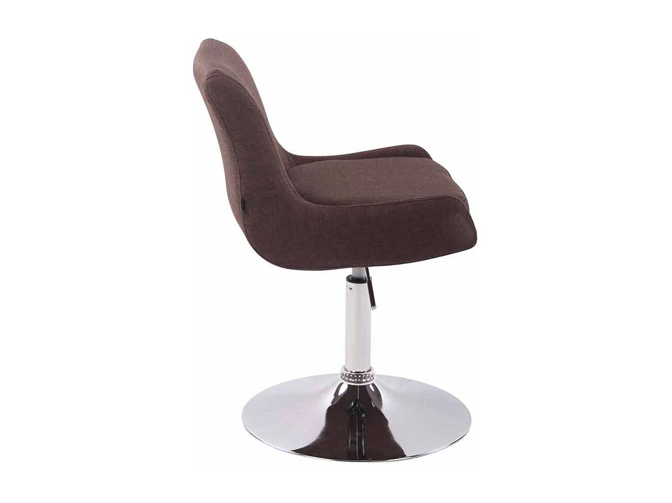 Fauteuil pivotant - Tissu & Antique - Marron - Club