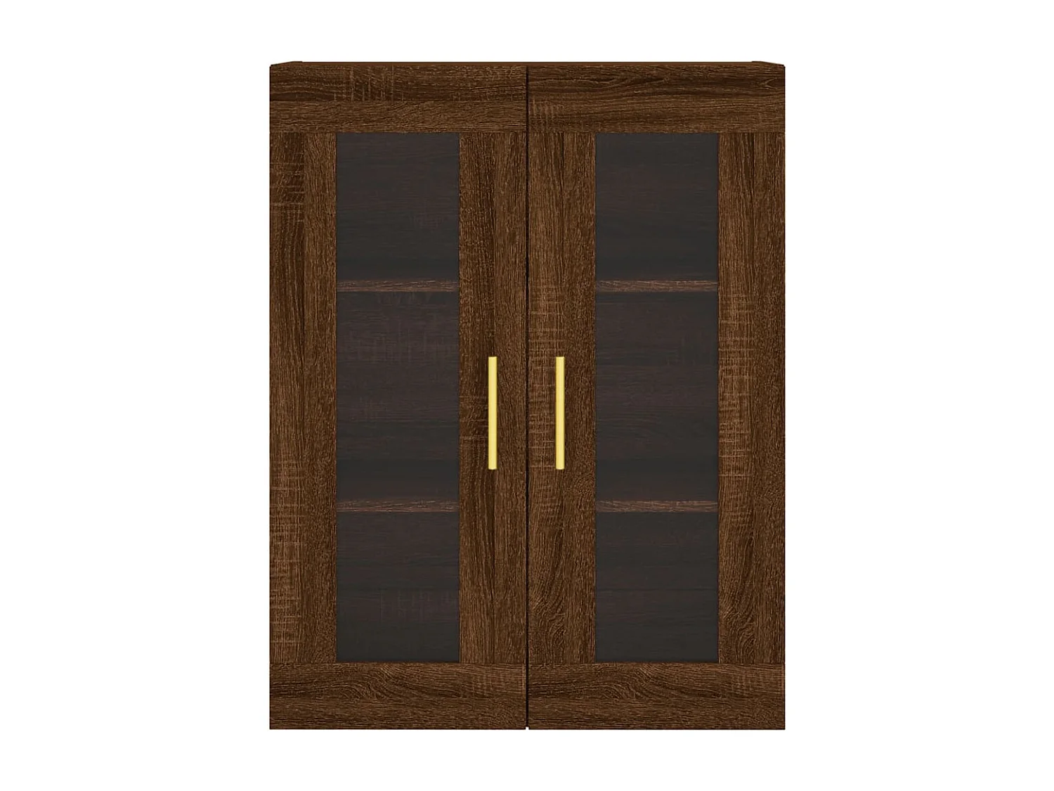 Armoires murales 2 pcs chêne marron bois d'ingénierie