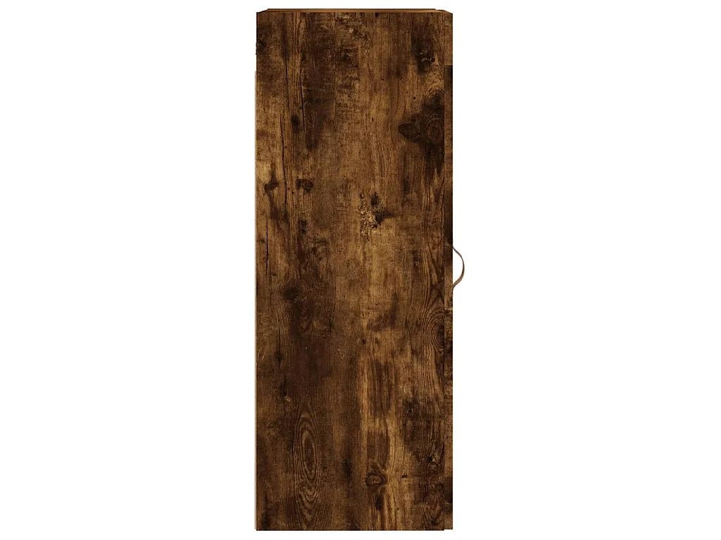 Wandkast 34,5x34x90 cm bewerkt hout gerookt eikenkleurig
