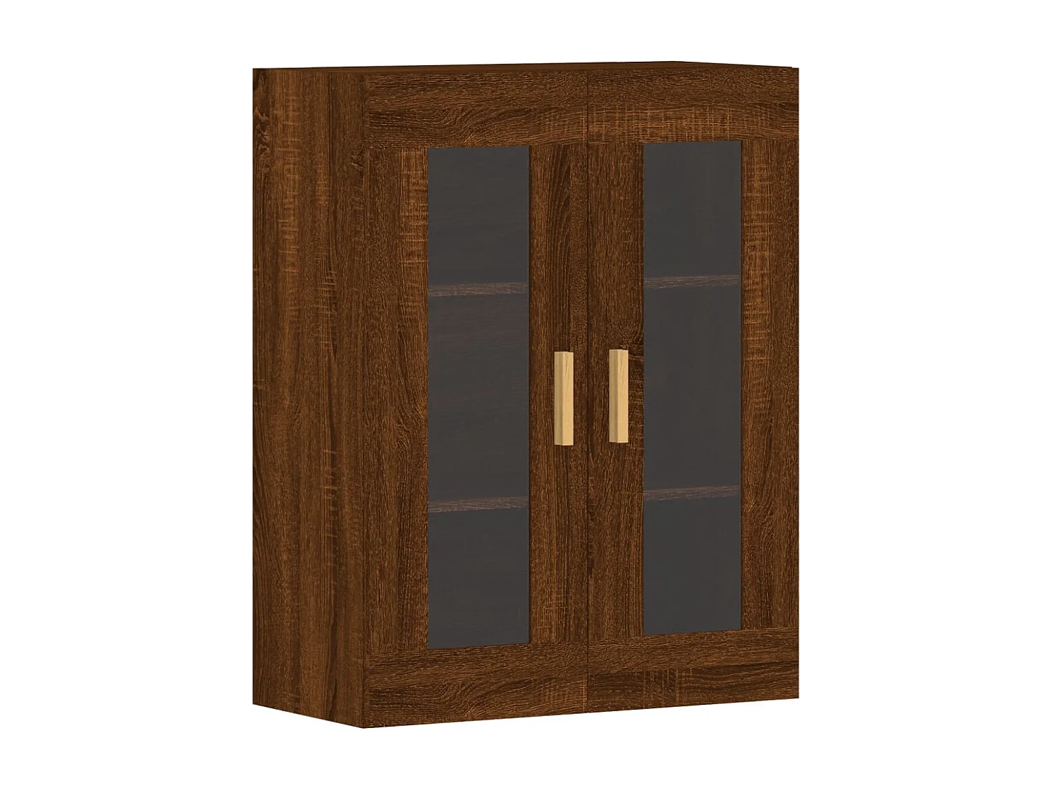 Armoires murales 2 pcs chêne marron bois d'ingénierie