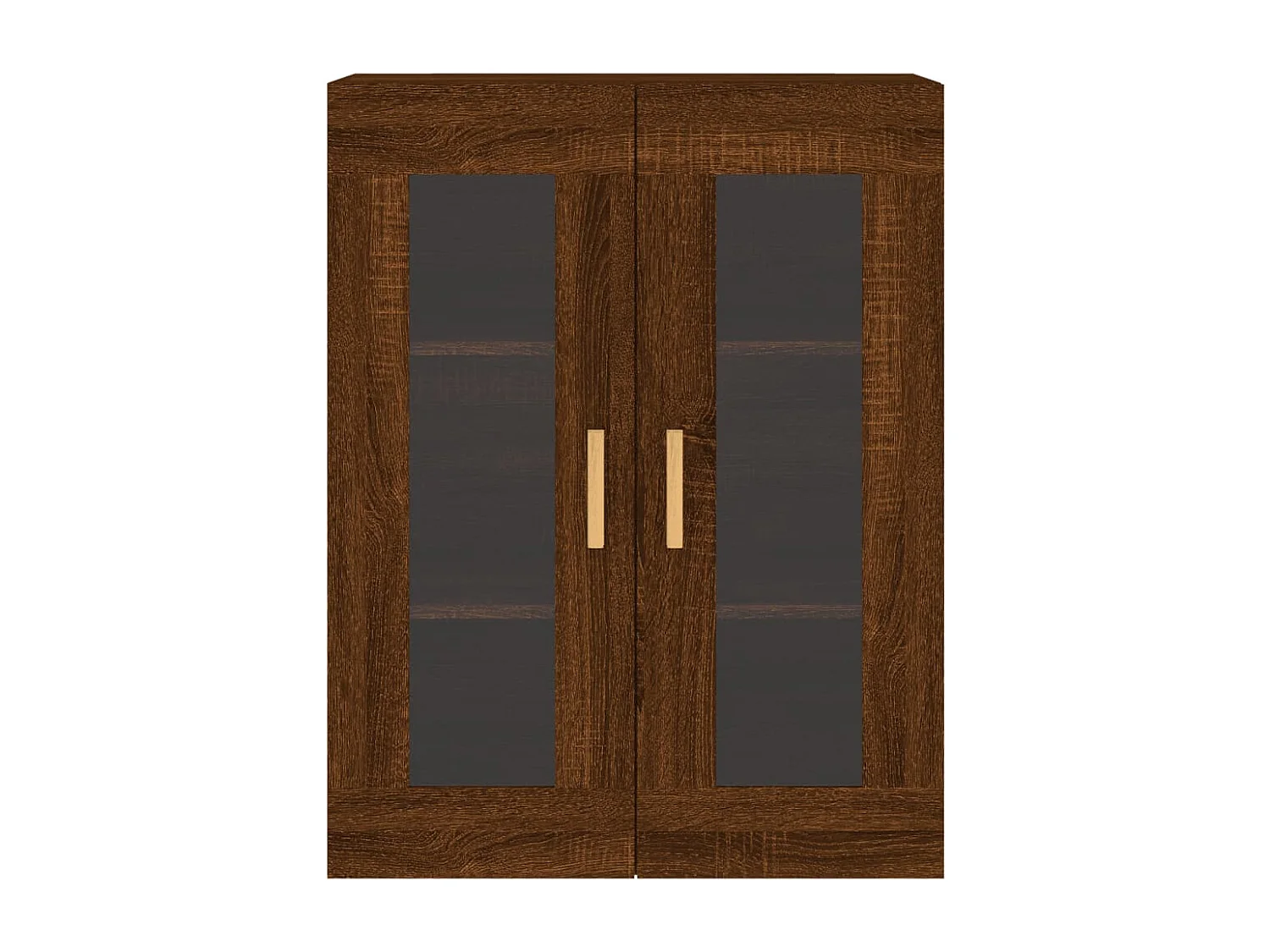 Armoires murales 2 pcs chêne marron bois d'ingénierie