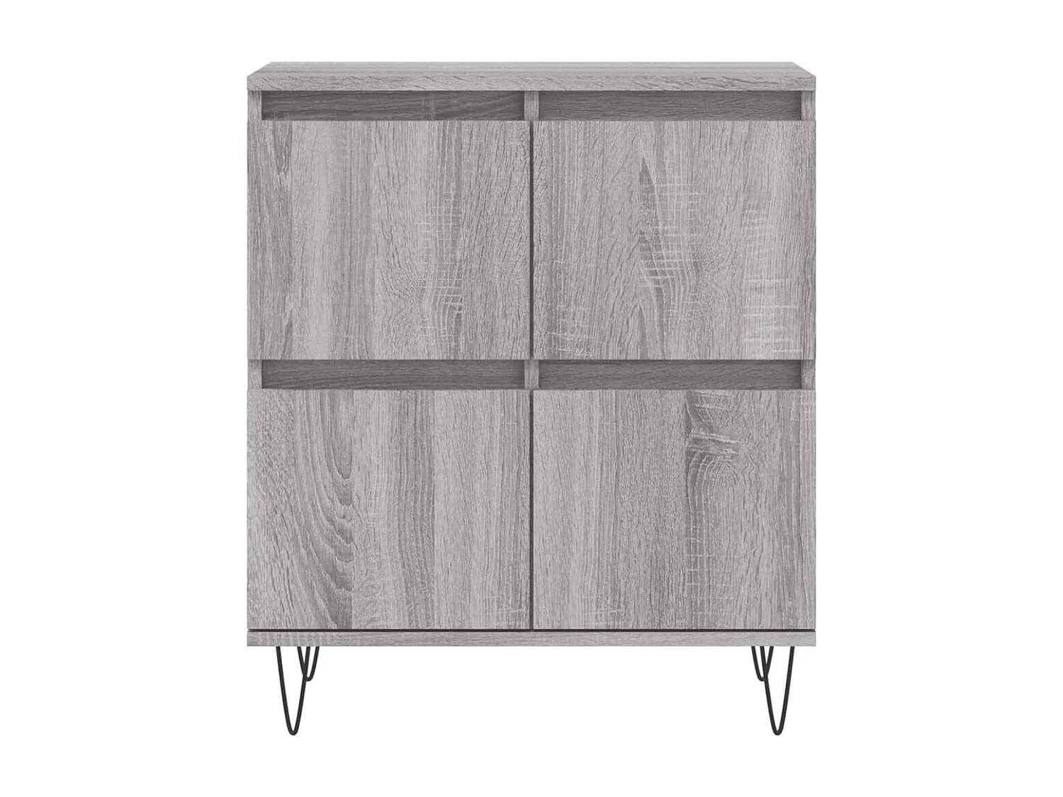Sideboards 2 Stk. Grau Sonoma Holzwerkstoff