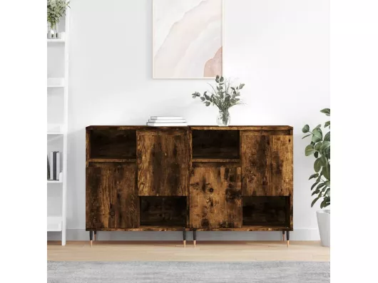 Kauf Unique Sideboards 2 Stk. Räuchereiche Holzwerkstoff