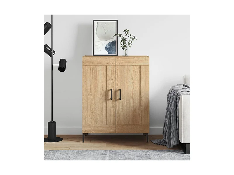 Buffet chêne sonoma 69,5x34x90 cm bois d'ingénierie