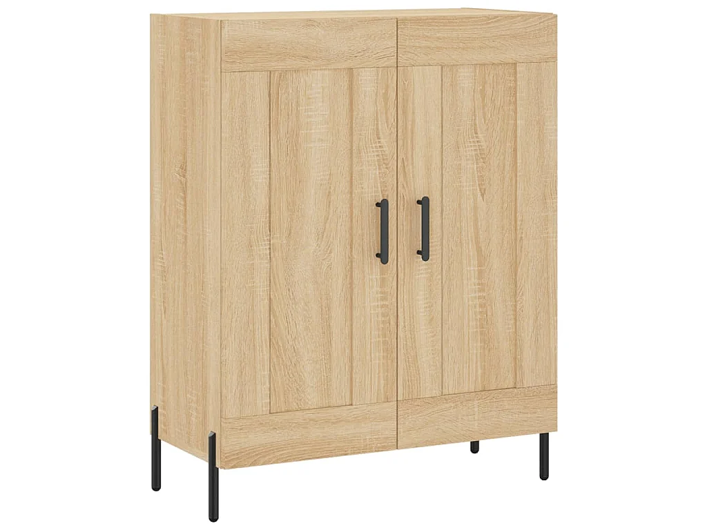 Dressoir 69,5x34x90 cm bewerkt hout sonoma eikenkleurig