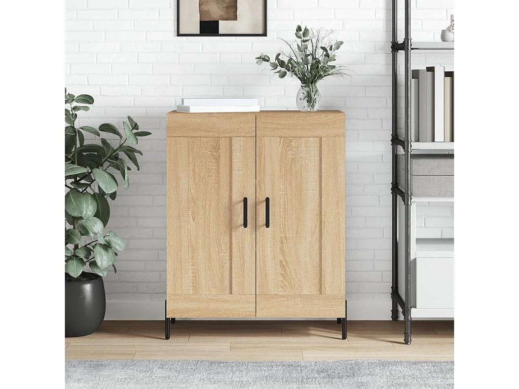 Dressoir 69,5x34x90 cm bewerkt hout sonoma eikenkleurig