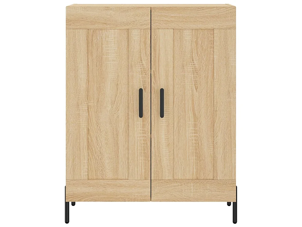 Dressoir 69,5x34x90 cm bewerkt hout sonoma eikenkleurig