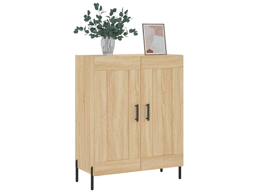 Buffet chêne sonoma 69,5x34x90 cm bois d'ingénierie