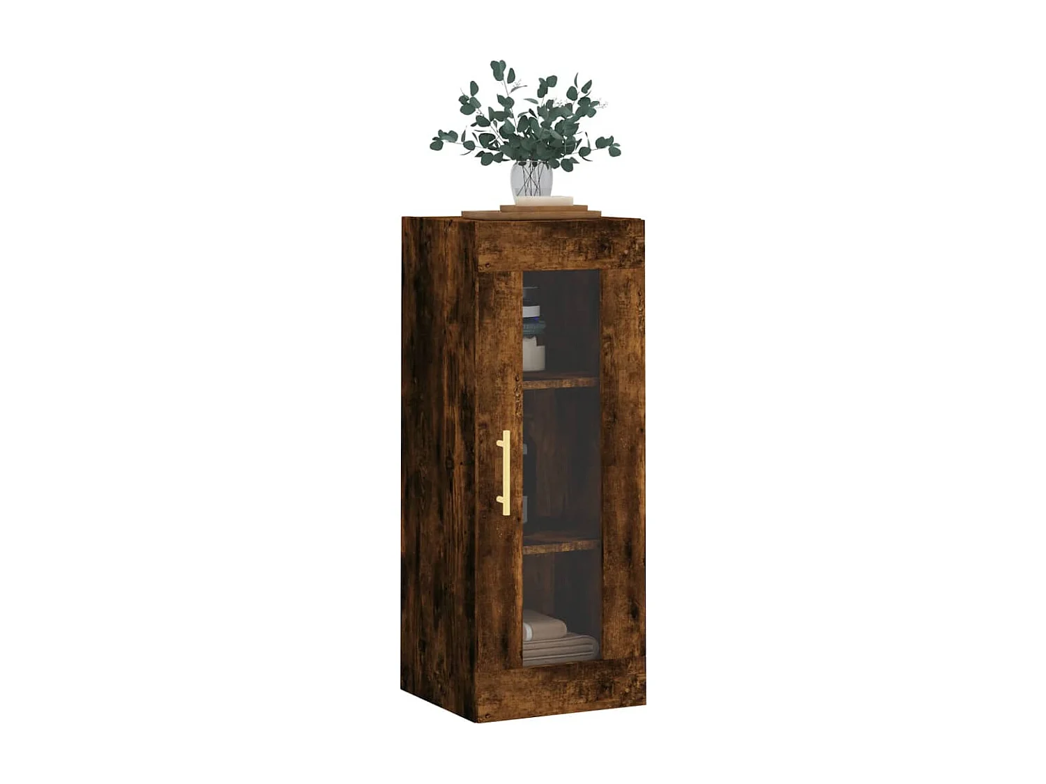 Mobile a Parete Rovere Fumo 34,5x34x90 cm