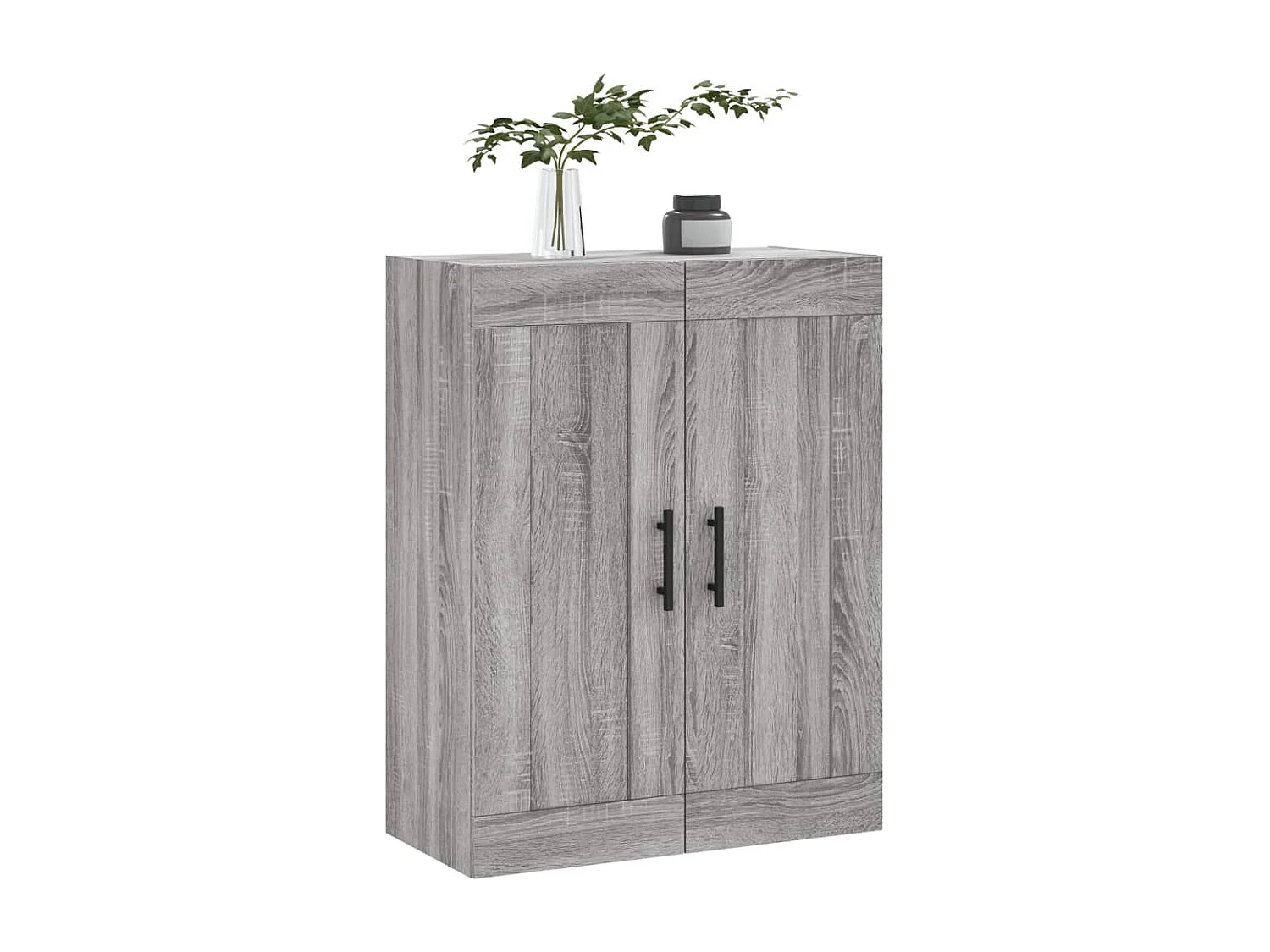 Armoire murale sonoma gris 69,5x34x90 cm bois d'ingénierie