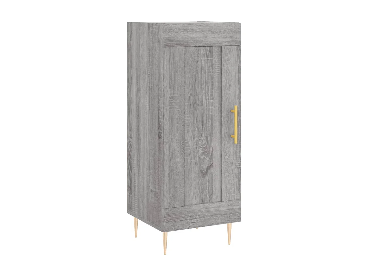 Dressoir 34,5x34x90 cm bewerkt hout grijs sonoma eikenkleurig