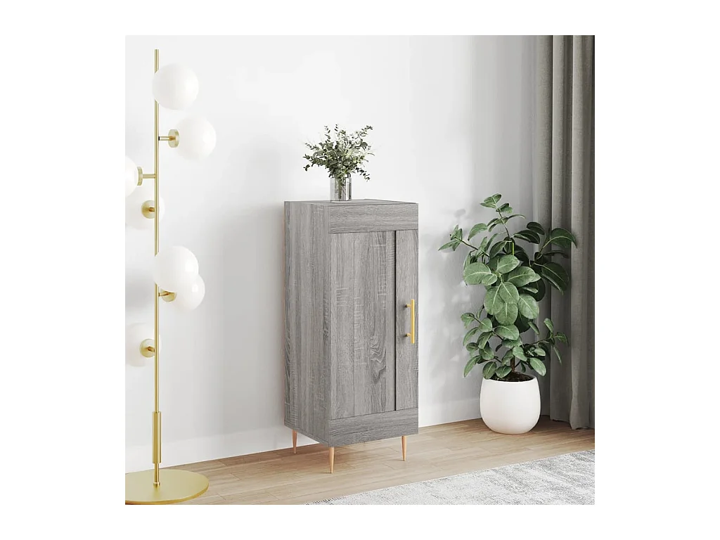 Buffet Sonoma gris 34,5x34x90 cm Bois d'ingénierie