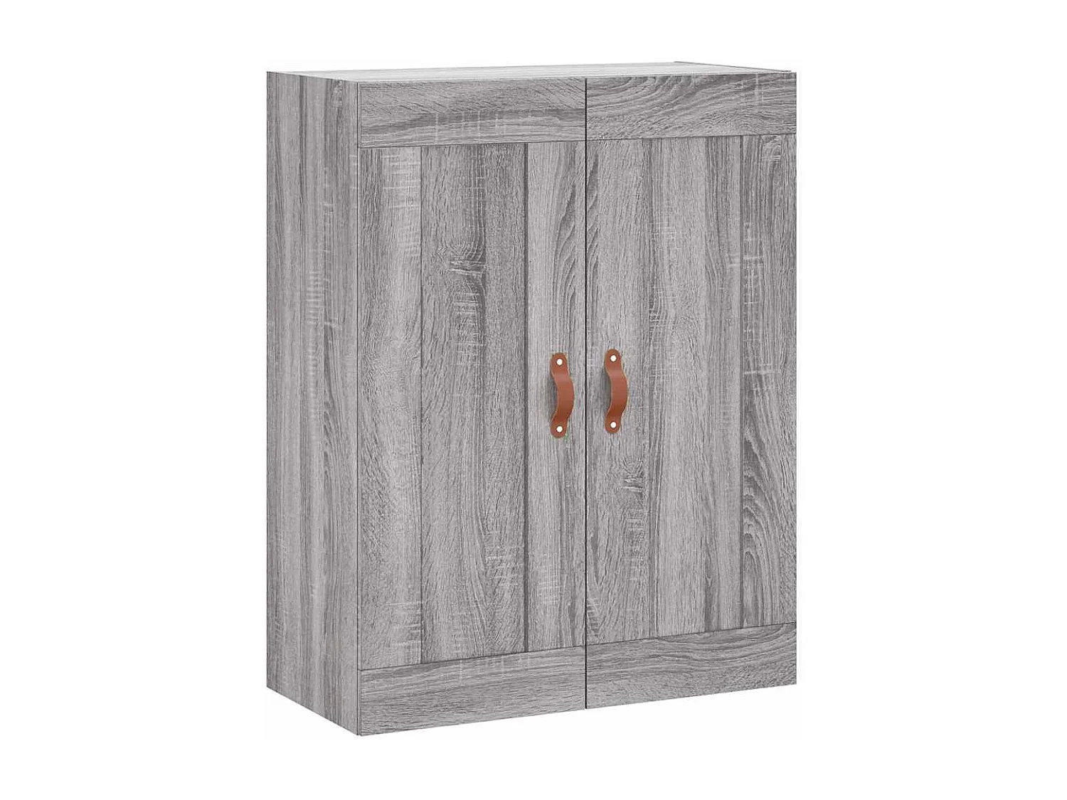 Wandkast 69,5x34x90 cm bewerkt hout grijs sonoma eikenkleurig