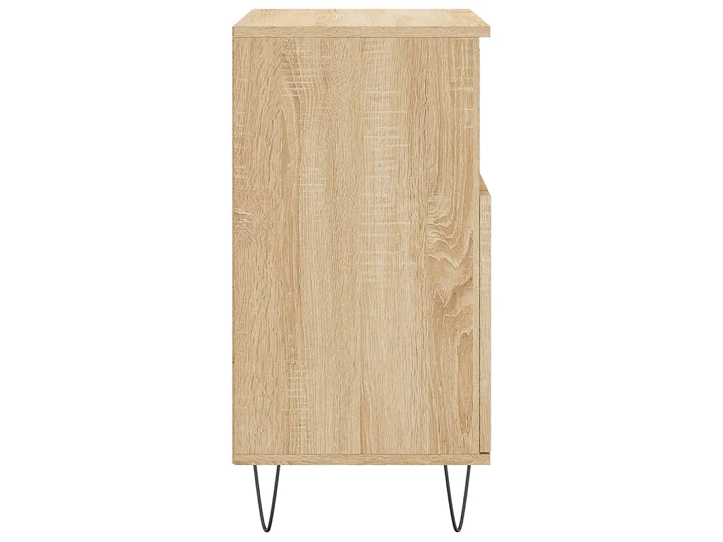 Dressoirs 2 st bewerkt hout sonoma eikenkleurig