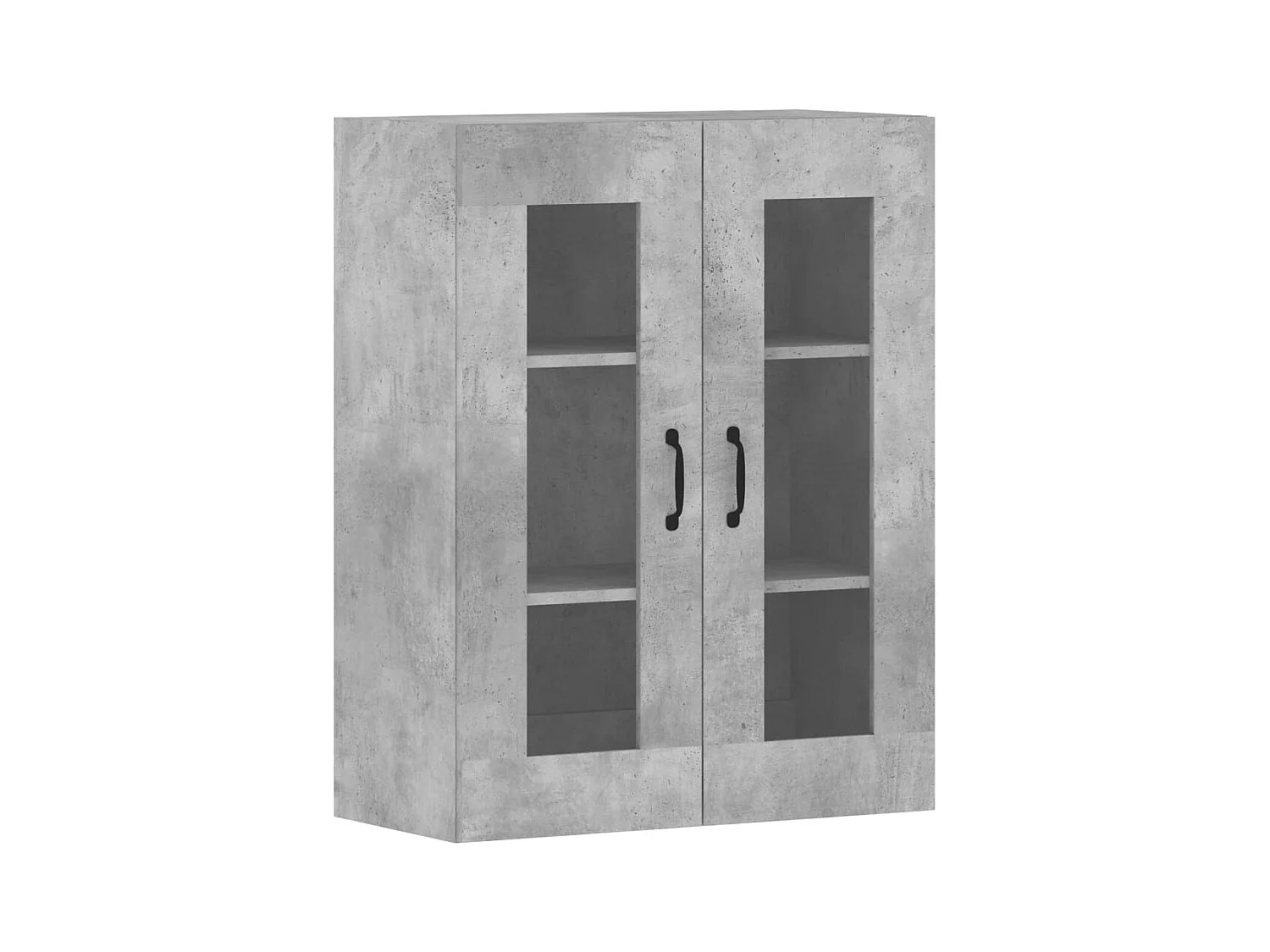 Móveis de parede 2 pcs derivados de madeira cinzento cimento