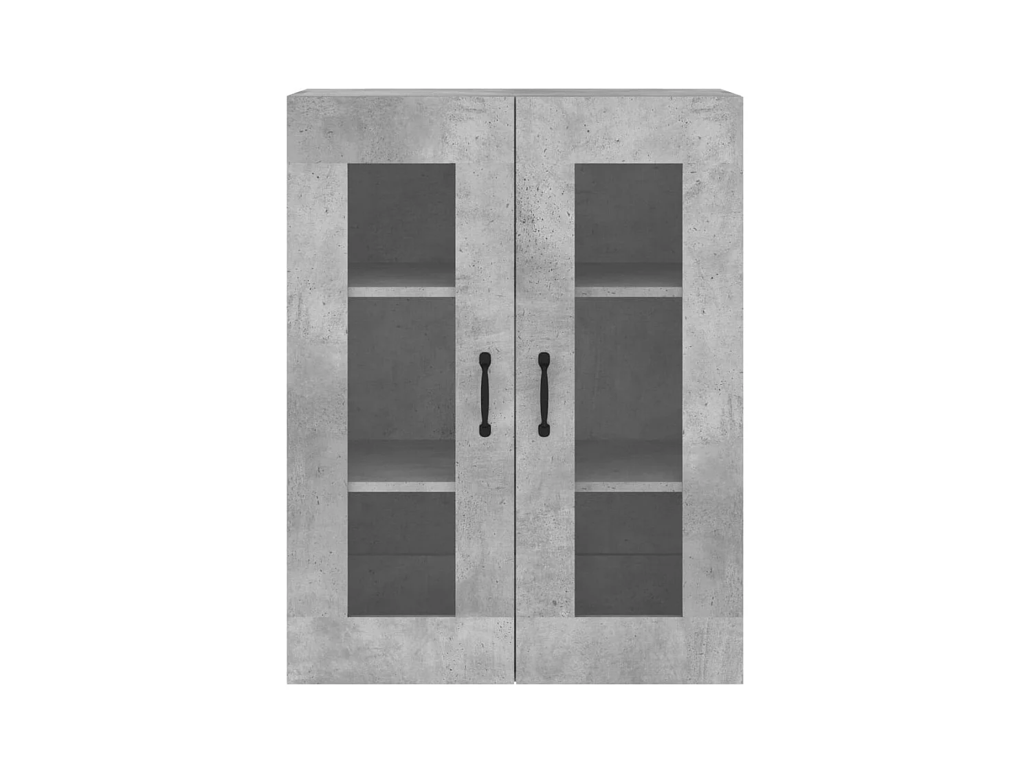 Móveis de parede 2 pcs derivados de madeira cinzento cimento