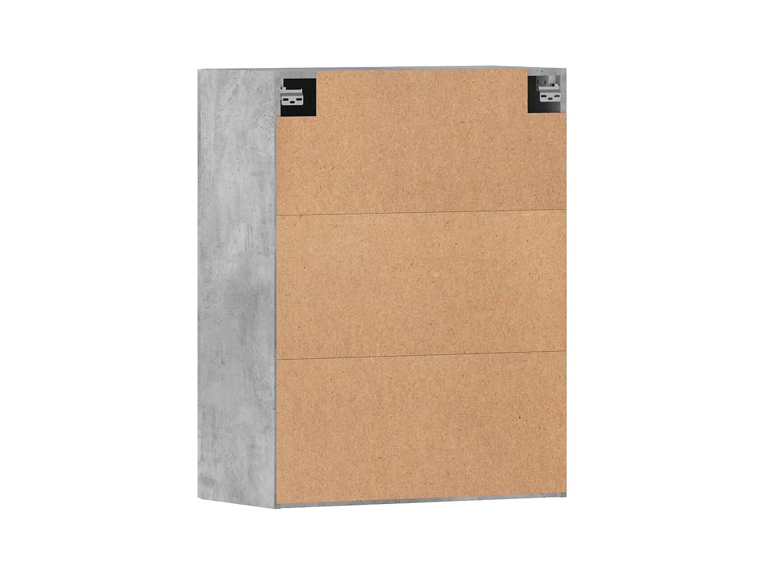 Móveis de parede 2 pcs derivados de madeira cinzento cimento