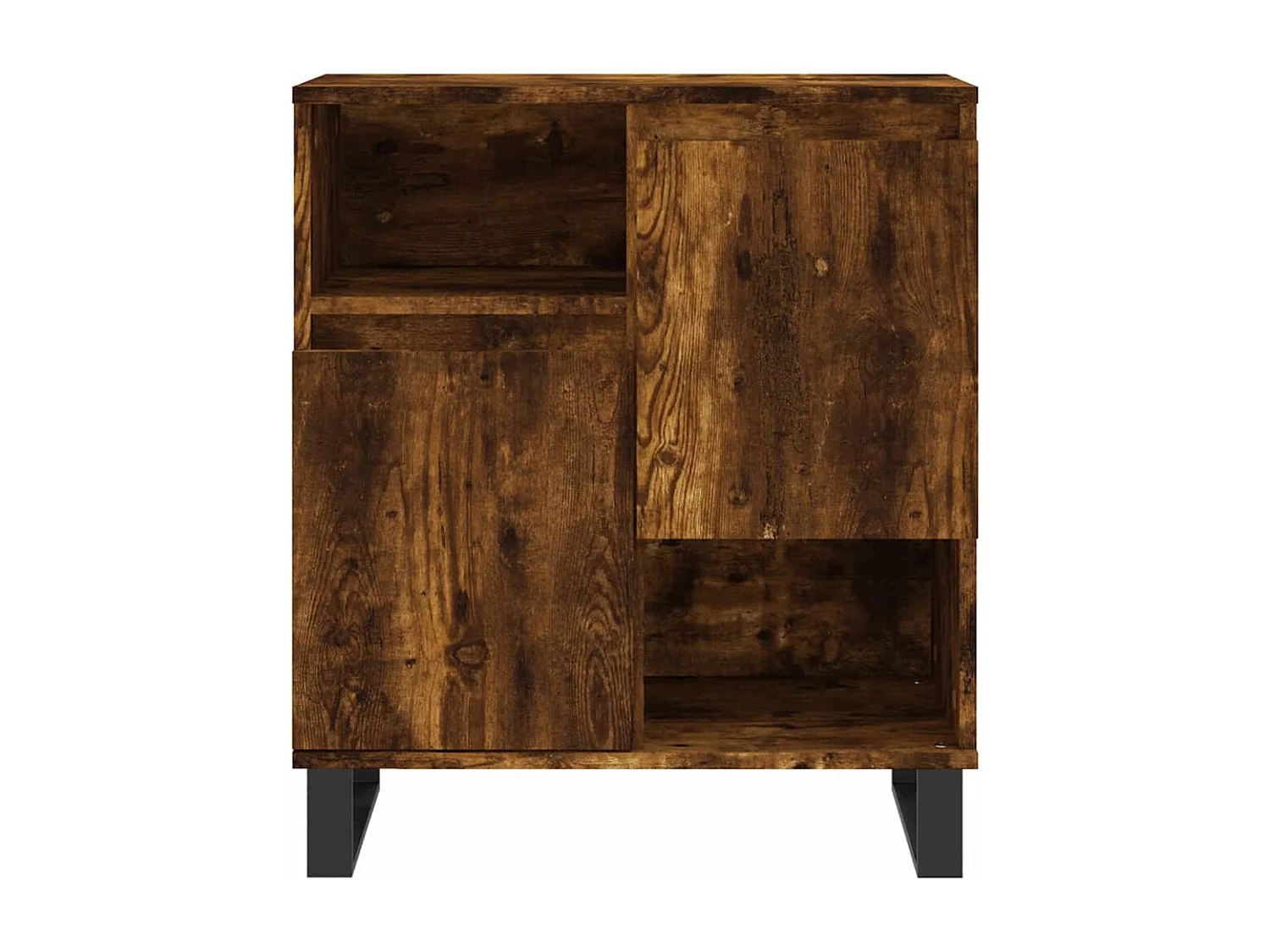 Buffets 2 pcs chêne fumé bois d'ingénierie