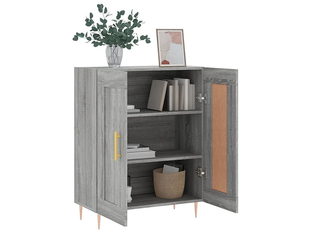 Buffet sonoma gris 69,5x34x90 cm bois d'ingénierie