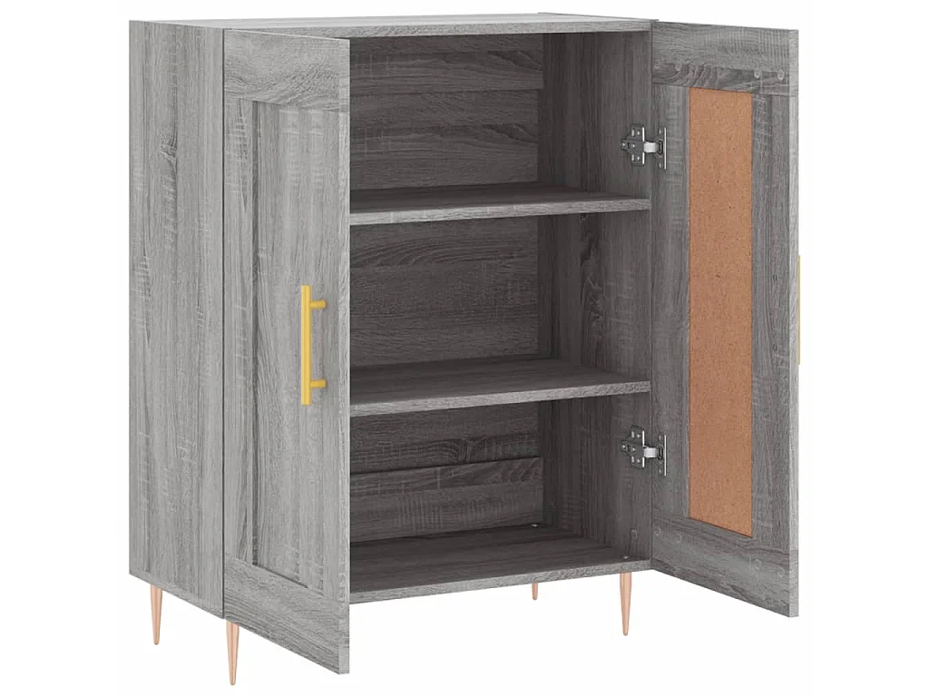 Buffet sonoma gris 69,5x34x90 cm bois d'ingénierie